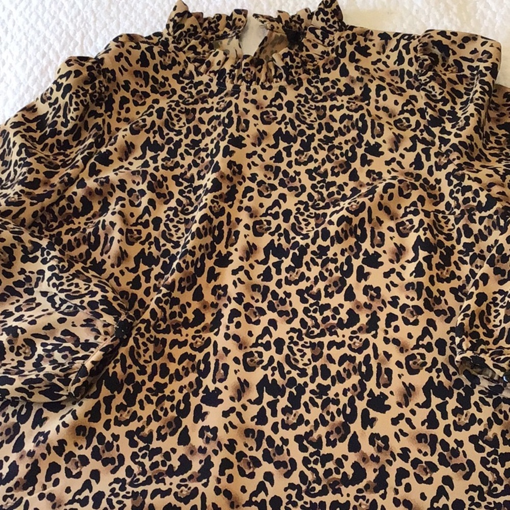 J. Crew Leopard Print Blouse